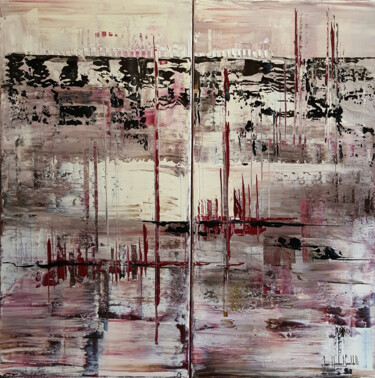 Schilderij getiteld "valentré-d-hiver" door Jean-Humbert Savoldelli, Origineel Kunstwerk, Acryl