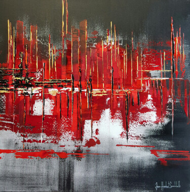 Painting titled "les-feux-follets" by Jean-Humbert Savoldelli, Original Artwork, Acrylic