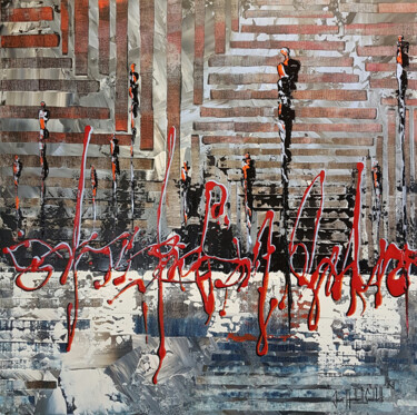 Peinture intitulée "UNDERGROUND" par Jean-Humbert Savoldelli, Œuvre d'art originale, Acrylique