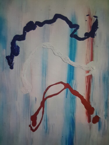 Peinture intitulée "Trois couleurs : bl…" par Jean-Jacques Gastaud, Œuvre d'art originale, Huile