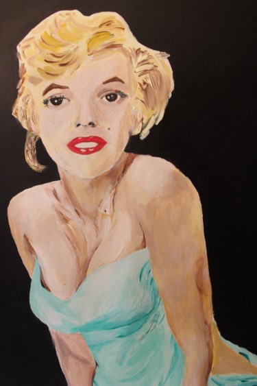 Peinture intitulée "Marilyn" par Jean-Jacques Gastaud, Œuvre d'art originale