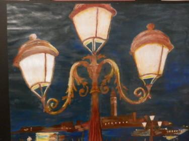 Peinture intitulée "La lagune de Venise…" par Jean-Jacques Gastaud, Œuvre d'art originale, Acrylique
