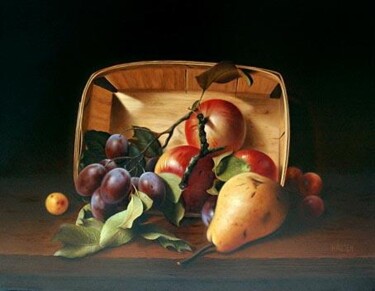 Painting titled "La cagette" by Jean-Jacques Hauser, Original Artwork