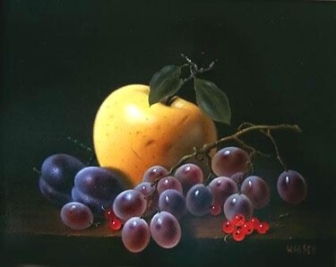 Peinture intitulée "Fruits" par Jean-Jacques Hauser, Œuvre d'art originale