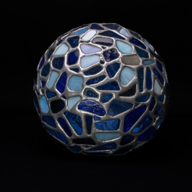 Escultura intitulada "Sphère en verre d'A…" por Jean-Jacques Joujon (JimaJine), Obras de arte originais, Vidro