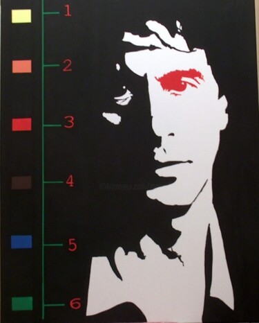 Peinture intitulée "al Pacino" par Jean-Jacques Mazzella, Œuvre d'art originale