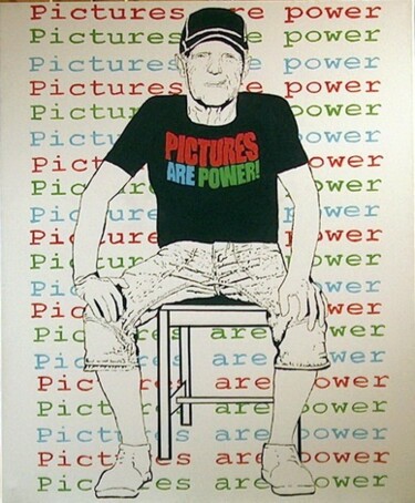 Peinture intitulée "pictures are power" par Jean-Jacques Mazzella, Œuvre d'art originale, Huile