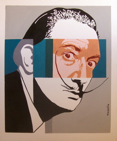 Peinture intitulée "salvador Dali" par Jean-Jacques Mazzella, Œuvre d'art originale, Huile