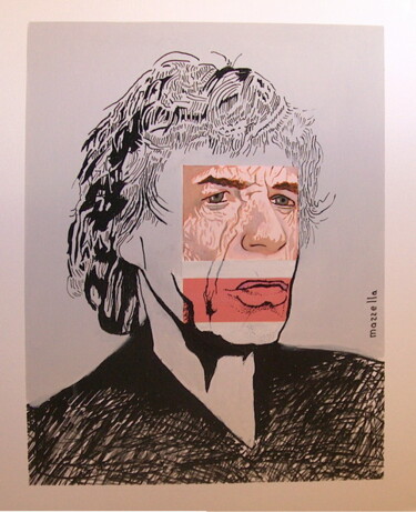 Peinture intitulée "Mick jagger" par Jean-Jacques Mazzella, Œuvre d'art originale