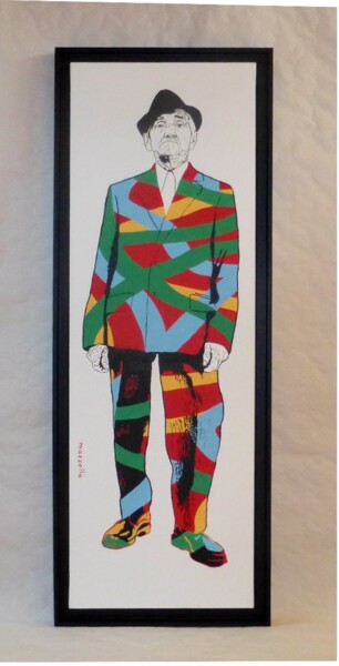 Peinture intitulée "vieil homme" par Jean-Jacques Mazzella, Œuvre d'art originale, Huile