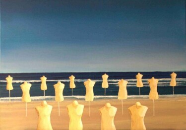 Peinture intitulée "plage.jpg" par Jean-Jacques Mazzella, Œuvre d'art originale