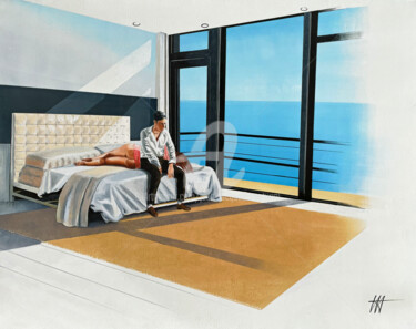 Malarstwo zatytułowany „Hangover” autorstwa Jean-Jacques Venturini, Oryginalna praca, Olej