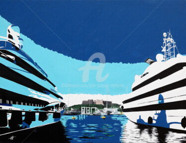 Malerei mit dem Titel "Quai des milliardai…" von Jean-Jacques Venturini, Original-Kunstwerk