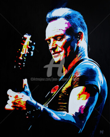 Pintura intitulada "Sting" por Jean-Jacques Venturini, Obras de arte originais, Óleo