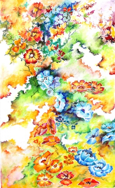 Colour rhapsody Peinture intitulée "Colour rhapsody" par Jean Jourdan, Œuvre d'art originale, Pastel