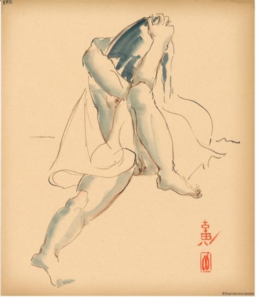 Desenho intitulada "X" por Jean Jouvin, Obras de arte originais, Tinta