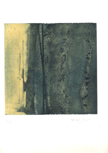 Druckgrafik mit dem Titel "Piqures, crevasses,…" von Jean Kittel, Original-Kunstwerk, Radierung