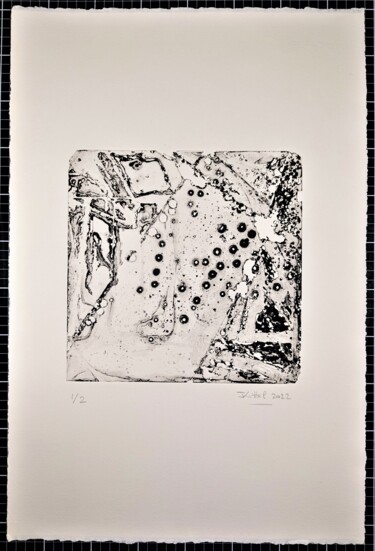 Estampas & grabados titulada "Piqûres, crevasses.…" por Jean Kittel, Obra de arte original, Aguafuerte
