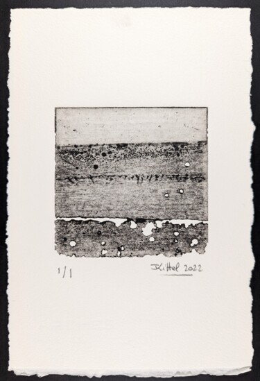 Gravures & estampes intitulée "Plaque 3, semaine 3…" par Jean Kittel, Œuvre d'art originale, Eau-forte