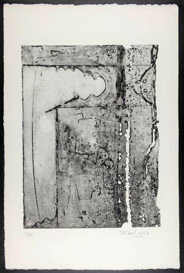 Prenten & gravures getiteld "Eau-forte 14. Noir.…" door Jean Kittel, Origineel Kunstwerk, Ets