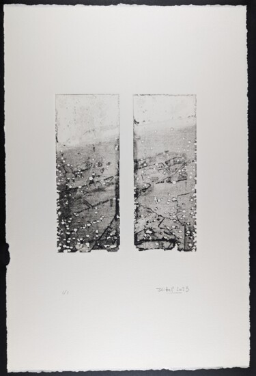 Impressões e gravuras intitulada "eau-forte 12AB noir" por Jean Kittel, Obras de arte originais, Água forte