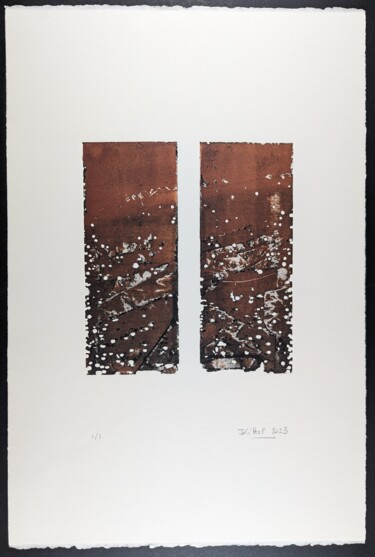 Prenten & gravures getiteld "eau-forte 12AB Terr…" door Jean Kittel, Origineel Kunstwerk, Ets