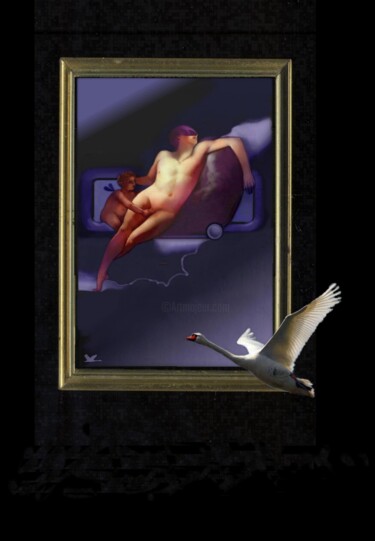 Malarstwo zatytułowany „DREAMLINER Endymion…” autorstwa Jean Lawa, Oryginalna praca, Akryl