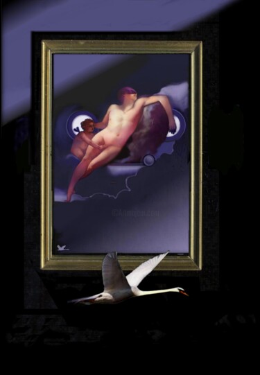 Картина под названием "ENDYMION Dreamliner" - Jean Lawa, Подлинное произведение искусства, Акрил