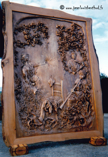 Sculpture intitulée "La Chaise Vide" par Jean-Louis Berthod, Œuvre d'art originale