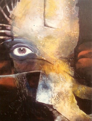 Peinture intitulée "le-temoin-146-x-114…" par Jean Louis Blanc, Œuvre d'art originale, Acrylique
