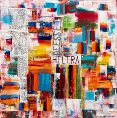 Painting titled "Héltra" by Jean Louis Bourdon, Original Artwork, Acrylic Mounted on Wood Stretcher frame