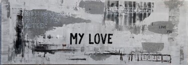 Painting titled "M’y love" by Jean Louis Bourdon, Original Artwork, Acrylic Mounted on Wood Stretcher frame
