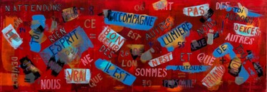 Painting titled "Puzzle" by Jean Louis Bourdon, Original Artwork, Acrylic