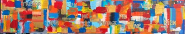 Pintura titulada "couleurs tresor" por Jean Louis Bourdon, Obra de arte original, Acrílico Montado en Bastidor de camilla de…