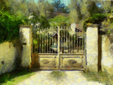 Fotografia intitulada "Le portail" por Jean-Louis Bouzou, Obras de arte originais, Fotografia digital