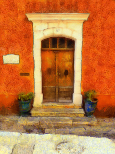 Photography titled "Ancienne porte d'en…" by Jean-Louis Bouzou, Original Artwork, Digital Photography