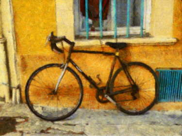 Фотография под названием "Le vélo" - Jean-Louis Bouzou, Подлинное произведение искусства, Цифровая фотография