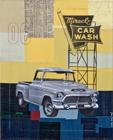 Collages titulada "vintage highways #06" por Jean-Louis Conti, Obra de arte original, Collages