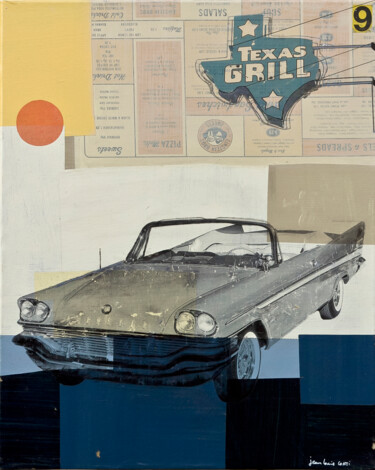 Collages intitulée "vintage highways #09" par Jean-Louis Conti, Œuvre d'art originale, Collages