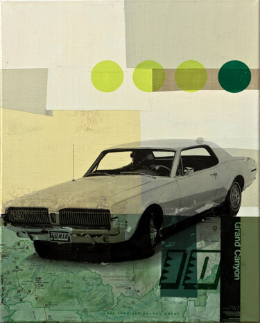 拼贴 标题为“vintage highways #10” 由Jean-Louis Conti, 原创艺术品, 拼贴