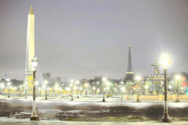 Fotografie getiteld "place de la Concorde" door Jean Louis Giudicelli, Origineel Kunstwerk, Digitale fotografie