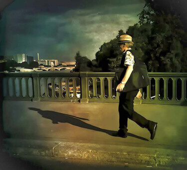Photographie intitulée "sur le pont HenriIV" par Jean Louis Giudicelli, Œuvre d'art originale, Photographie numérique