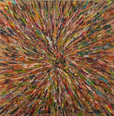 Peinture intitulée "Explosion de couleu…" par Jean Louis Lacoste, Œuvre d'art originale, Acrylique
