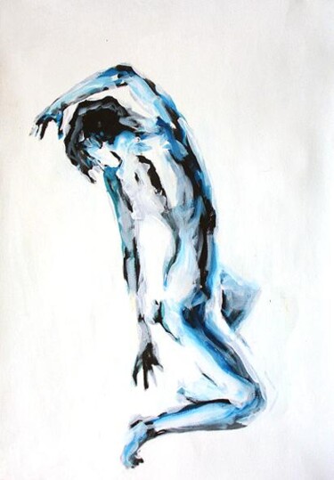Painting titled "danse" by Jean Louis Renaudin, Original Artwork, Oil