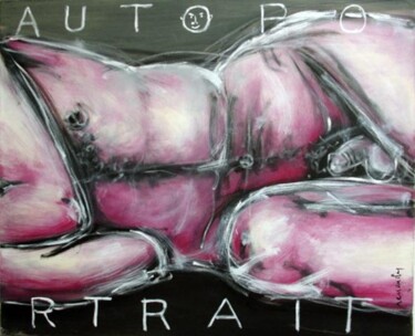 Pittura intitolato "AUTOPORTRAIT" da Jean Louis Renaudin, Opera d'arte originale, Olio