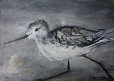 Painting titled "avocette" by Jean Louis Renaudin, Original Artwork