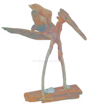 Sculpture titled "Drôle d'oiseau" by Jean Louis Renaudin, Original Artwork