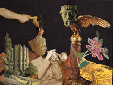Collages intitulée "11. Dura lex sed le…" par Jean-Louis Rivière, Œuvre d'art originale