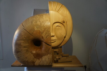 Скульптура под названием "Remember Aïda" - Jean Louis Roux, Подлинное произведение искусства, Дерево