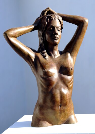 Scultura intitolato "AURA" da Jean Louis Tornassat, Opera d'arte originale, Bronzo